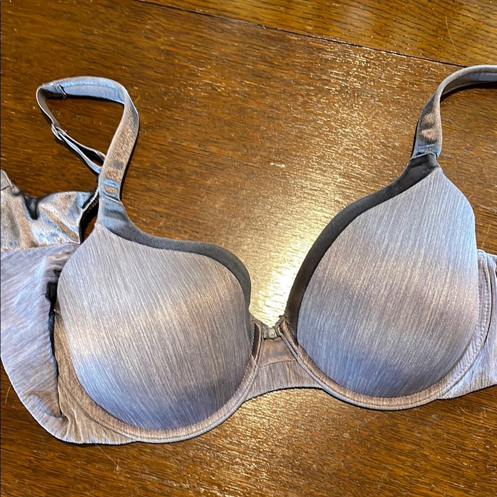 Vanity FairBra  size 38 C Grey Full-Coverage Bra with Wide Straps